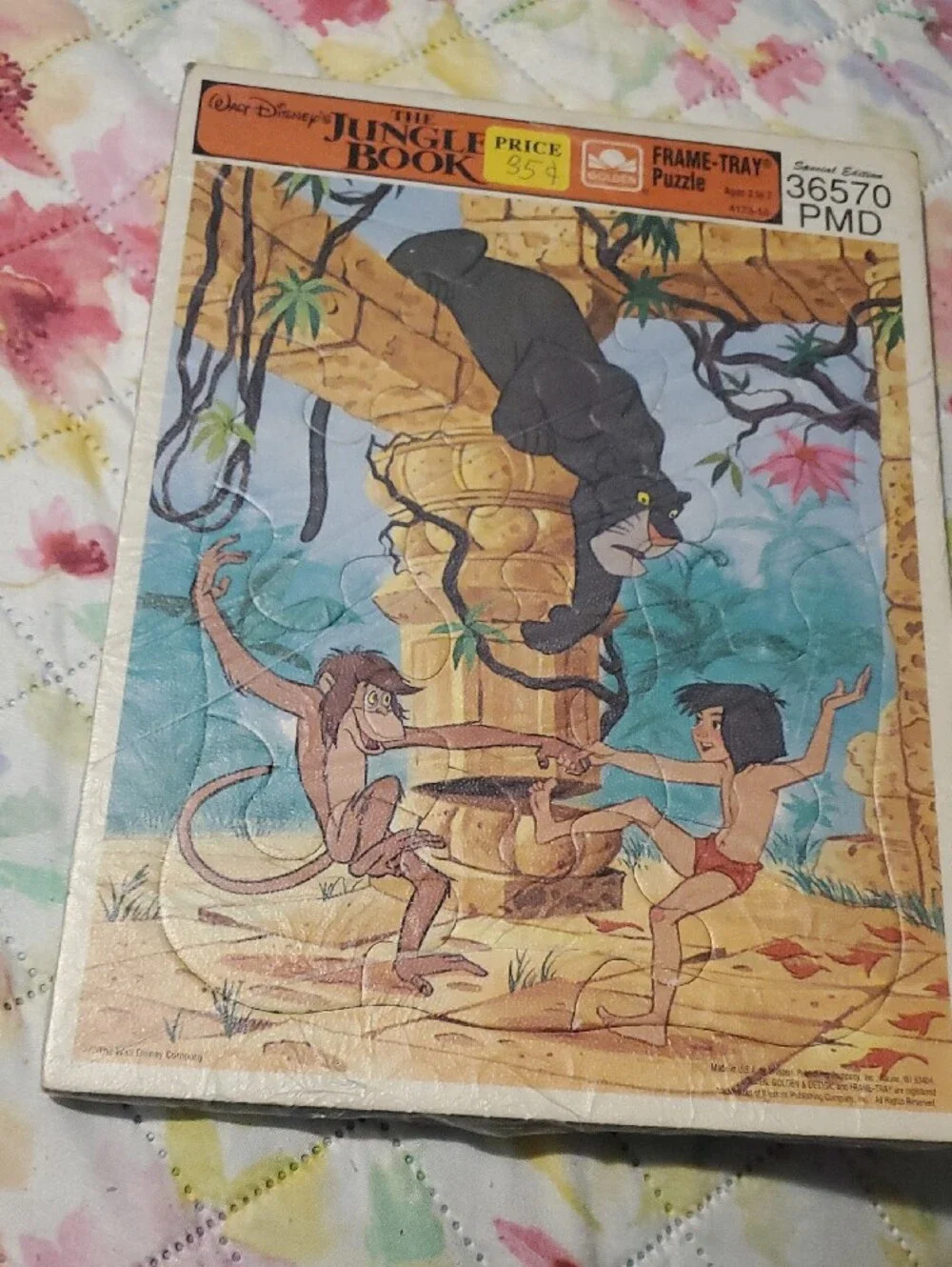 Vintage Disney The Jungle Book & Pinocchio Kids Jigsaw Puzzles         2 Puzzles